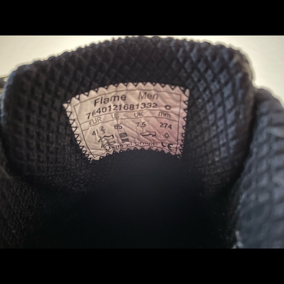 MBT RARE FLAME RED/BLACK PHYSIOLOGICAL ROCKER SHOES SIZE 8 1/2  WORN ONCE - Picture 9 of 9